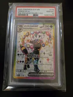 PSA 10 Sequential Umbreon and Espeon EX Prismatic Figure Collection Promo Cards - Image 3