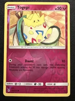 Togepi - 136/214 - Reverse Holo Common - Unbroken Bonds - Pokemon Card NM - Image 1