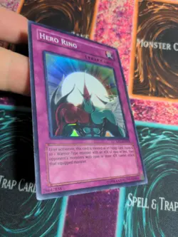 Yu-Gi-Oh! Hero Ring GX1-EN003 Limited Super Rare HP - Image 2