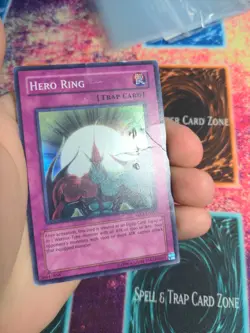 Yu-Gi-Oh! Hero Ring GX1-EN003 Limited Super Rare HP - Image 3