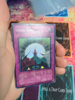 Yu-Gi-Oh! Hero Ring GX1-EN003 Limited Super Rare HP - Image 4
