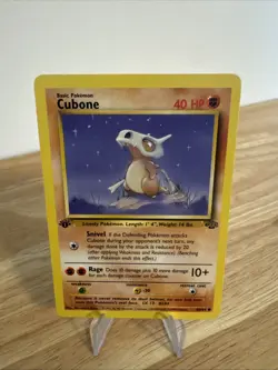 Cubone 50/64 1st Edition Jungle Set Non-Holo Pokemon Card - Image 1
