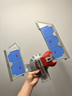 Yu-Gi-Oh! Duel Disk Launcher Gray Blue Red Plastic Card Game Accessory - Image 1