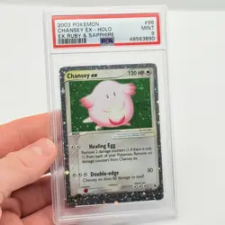 CARTA POKEMON CARD - CHANSEY EX HOLO 96/109 (2003) EX RUBY & SAPPHIRE - PSA 9 - Image 2
