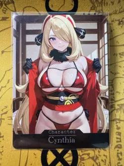 Cynthia Pokemon ACG Goddess Story Waifu Anime Custom Card - Image 1