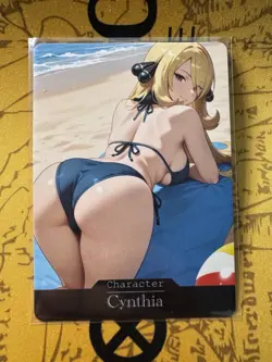 Cynthia Pokemon ACG Goddess Story Waifu Anime Custom Card - Image 1