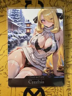 Cynthia Pokemon ACG Goddess Story Waifu Anime Custom Card - Image 1