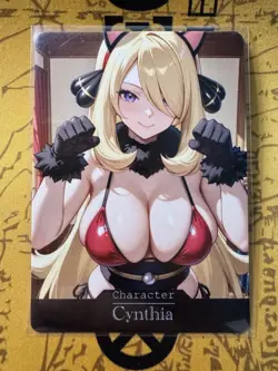 Cynthia Pokemon ACG Goddess Story Waifu Anime Custom Card - Image 1