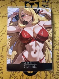 Cynthia Pokemon ACG Goddess Story Waifu Anime Custom Card - Image 1