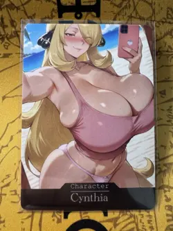 Cynthia Pokemon ACG Goddess Story Waifu Anime Custom Card - Image 1