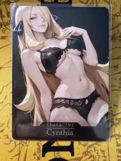Cynthia Pokemon ACG Goddess Story Waifu Anime Custom Card - Image 1