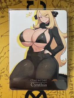 Cynthia Pokemon ACG Goddess Story Waifu Anime Custom Card - Image 1