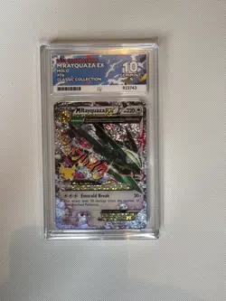 Pokemon TCG Mega M Rayquaza EX Card 76/108 Celebrations Ace 10 Gem Mint - Image 1