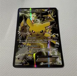 Pokemon TCG Pikachu EX Full Art Holo Promo Card XY124 XY Set Card Stock - Image 1