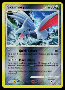 Pokemon Card - Skarmory Stormfront 51/100 Reverse Holo - Image 1