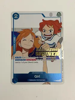 Girl (OP14 Release Event Winner) - One Piece Promo Cards (P-096) English NM+ - Image 3