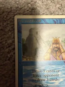 Magic the Gathering MTG Ancestral Recall Unlimited Card Signed - Image 2