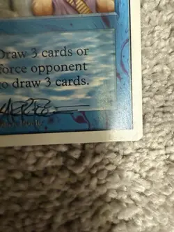 Magic the Gathering MTG Ancestral Recall Unlimited Card Signed - Image 4