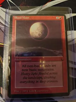 vintage magic the gathering Blood Moon the dark rare lp - Image 1