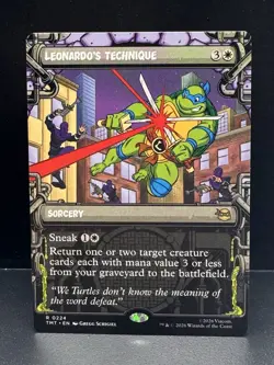 MTG TMNT SEWER FRAME SHOWCASE R Leonardo's Technique #0224 - Image 1