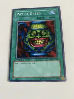 Yu-gi-oh! Pot of Greed - SD4-EN018 - Common - 1st Edition Moderately Played - Image 2