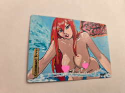 MTG Command Tower, Alter Erza Scarlet Waifu 18+ Hand Painted by BAZAYO, 18+ - Image 2