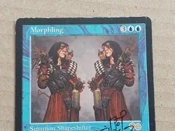 Morphling, Urza's Saga, Blue Rare SIGNED MTG - Image 5