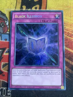 YGLD-ENC00 BLACK ILLUSION SECRET RARE LIMITED EDITION YuGiOh CARD - Image 1