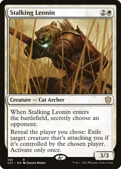 MTG Stalking Leonin ** Commander 2021 ** English (NM) - Image 1