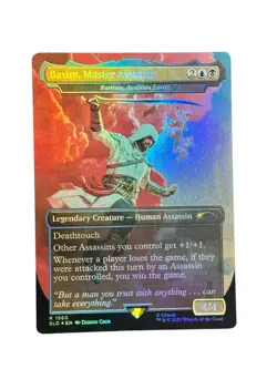 MTG Basim, Master Assassin/Ramses, Assassin Lord (Rainbow Foil) SLD #1560 - Image 1