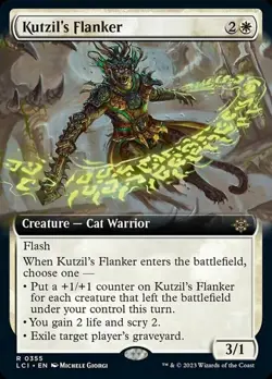 MTG Kutzil's Flanker - Foil - Extended Art, The Lost Caverns of Ixalan, Lightly - Image 1