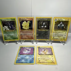 Pokemon TCG Holo Rare Basic & Stage 1 Card Lot 6 Cards Heracross Ninetales - Image 1