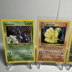 Pokemon TCG Holo Rare Basic & Stage 1 Card Lot 6 Cards Heracross Ninetales - Image 2