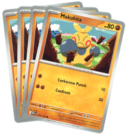 x4 Makuhita 072/132 - Mega Evolution - Pokemon - NM/M English - Image 1