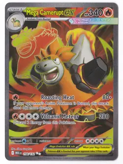 Pokemon Mega Camerupt ex Mega Evolution 156/132 Holo Ultra Rare - NM - Image 1