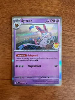 💥 2025 Pokemon Day Stamped Sylveon 040/131 Holo Foil Exclusive Promo Card 💥 - Image 1