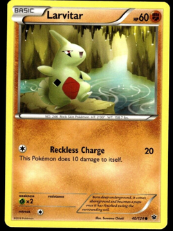 Pokemon XY Fates Collide Larvitar 40/124 - Image 1