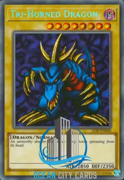 Yugioh = Tri-Horned Dragon LOB-EN000 25th Anniversary Secret rare - Image 1