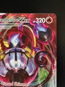 Pokemon NM Holo Chandelure VMAX 040/264 Ultra Rare SWSH08: Fusion Strike - Image 3