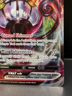 Pokemon NM Holo Chandelure VMAX 040/264 Ultra Rare SWSH08: Fusion Strike - Image 4