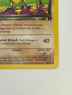 Pokemon TCG - Dark Primeape 43/82 - Team Rocket - Image 5