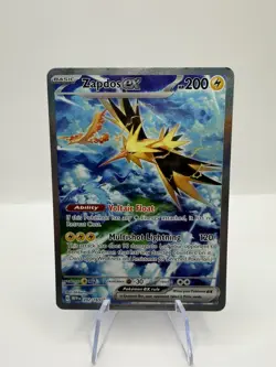 Zapdos ex 202/165 Sv: 151 Holo Special Illustration Rare Pokemon LP - Image 1