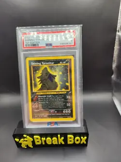 2002 POKEMON NEO DESTINY 1ST ED #113 SHINING TYRANITAR PSA 8 NM-MT - Image 1