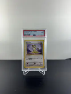 1999 POKEMON JUNGLE 1ST ED #56 MEOWTH PSA 9 - Image 1