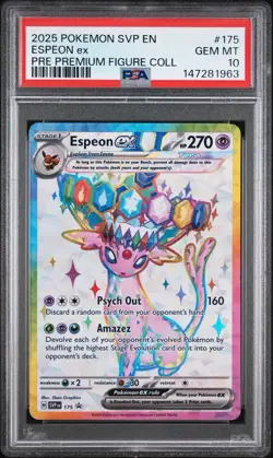 PSA 10 ESPEON EX 175 - Prismatic Evolutions Black Star Promo GEM MINT Pokemon - Image 1