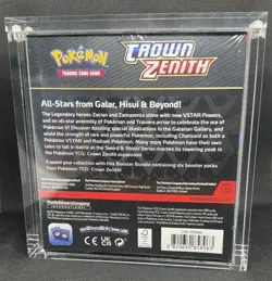 Crown Zenith Booster Bundle New/Sealed in ACRYLIC CASE Pokemon TCG 1 day ship - Image 4