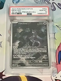 POKEMON 2023 MEWTWO 151 ULTRA-PREMIUM COLL. BLACK STAR PROMO #052 PSA 10 - Image 1