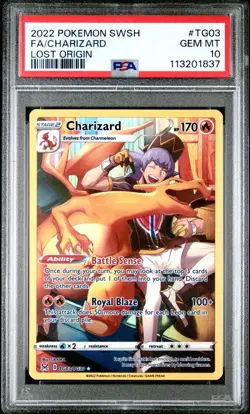 2022 Pokemon Charizard - Lost Origin - TG03/TG30 - PSA 10 Gem MT - Image 2