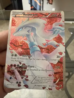 Pokemon TCG Reshiram RC22/RC25 Full Art Rare Legendary Treasures NEAR MINT - Image 1