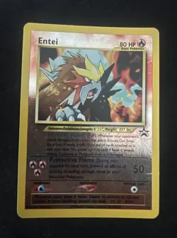 Entei #34 Wizards Black Star Promo Pokemon 1995-2001 LP - Image 1